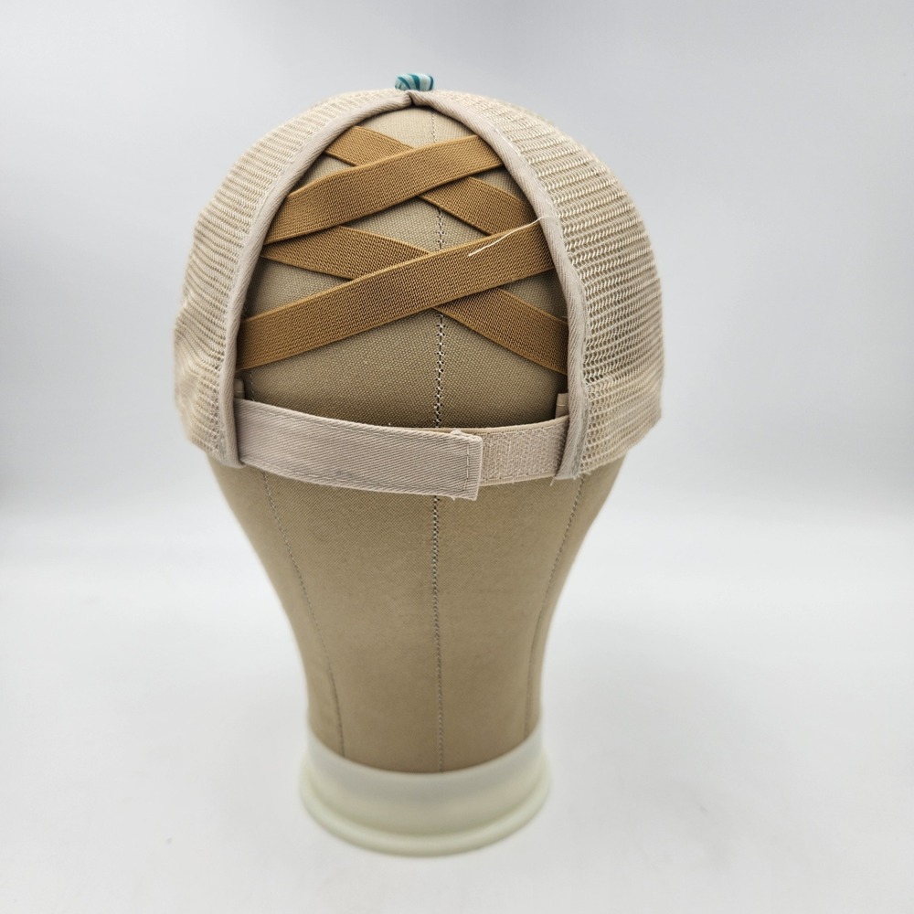 Womens Cactus Print Ponytail Trucker Hat Teal Tan Mesh Baseball Cap EUC - Picture 5 of 10